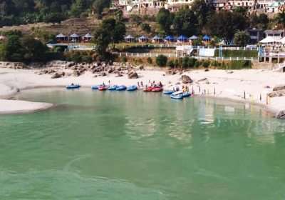 Riverside Resort in Rishikesh at Ganga River Beach