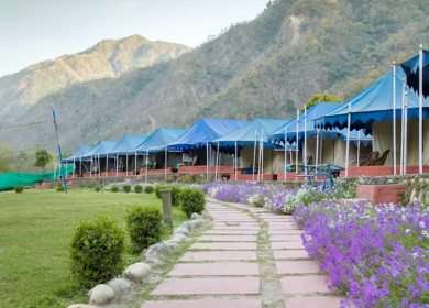 Riverside Resort in Rishikesh at Ganga River Beach