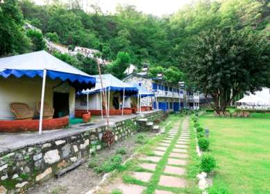 Riverside Resort in Rishikesh at Ganga River Beach