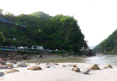 Riverside Resort in Rishikesh at Ganga River Beach