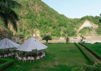 Riverside Resort in Rishikesh at Ganga River Beach