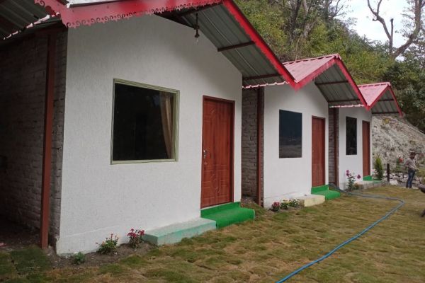 Rishikesh Camp Near Small River Stream: AC Cottage & Swiss Camps